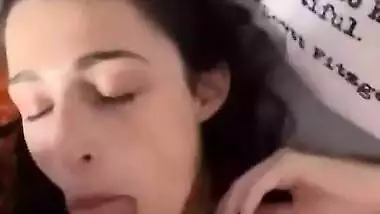 Babe taking long dick