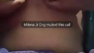 Famous mallu girlfriend boobs show on video call