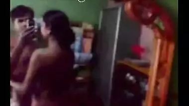 Couple Fascinates At Mirror