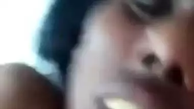 Dark skinned South Indian maid sex with house owner