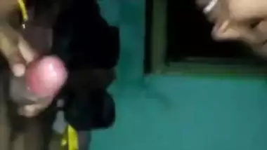 Kinky Indian village girl sucking dick of lover