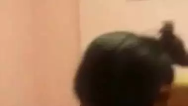 WIfe strips nude and gives blowjob