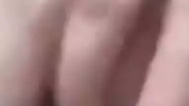 Cute expression during topless boobs show by Indian girl