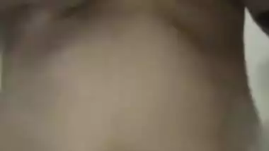 Sexy Indian Punjabi girl stripping nude on selfie cam