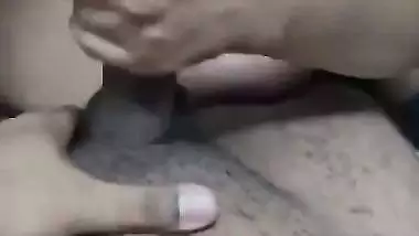 Milf gives a deep desi blowjob to her stepson