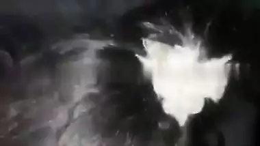 Village lady shows her naked boobs and butt for cash