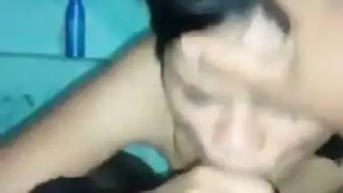 Local Indian callgirl sucking cock trying to avoid camera