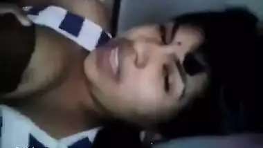 Hot Tamil girl gets her boobs pressed