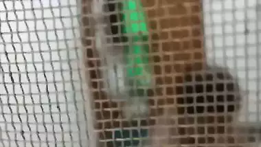 Huge boobs MILF naked in the bathroom viral MMS