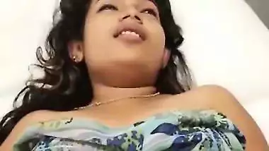 Pussy fingering before fucking of smiling girlfriend