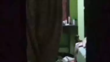 Mom wearing nighty after showing naked boobs