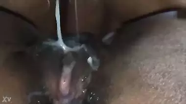 Tamil wife hubby swallowing his own cum after fuck