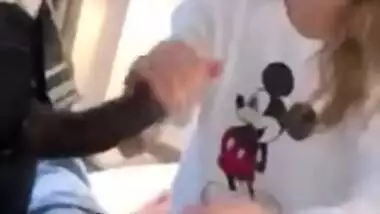 XXX Vacation in India! Hot blonde slut and two big cocks! White & Black