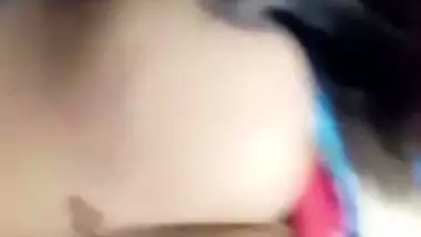 Tattooed Tamil aunty shows big long nipples to lover