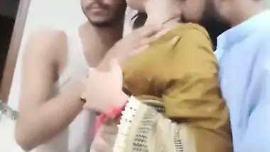 Two Hyderabad boys and a hot babe’s live xxx video