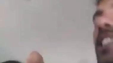 Rural desi lady kissed and boobs sucked in car