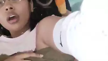 Painful anal fucking of young girl with moans