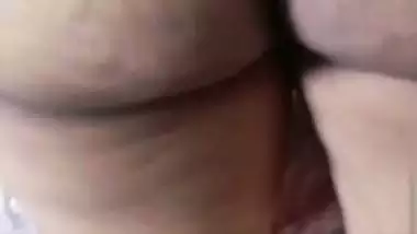 Tamil wife opening towel in front of secret lover