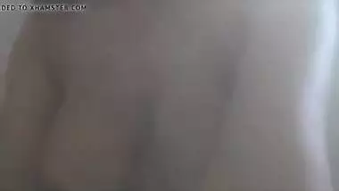 Indian girl playing with her boobs in the shower