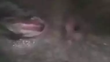 Indian nude girl shows her hairy wet pussy