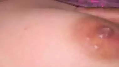 Sleeping girlfriend boob press by horny boyfriend