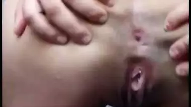 Desi lady showing off her tight asshole and pussy