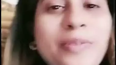 Beautiful wife shows boobs on video call to ex-lover