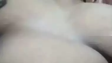 Huge boobs wife moaning in sex pain with husband fucking