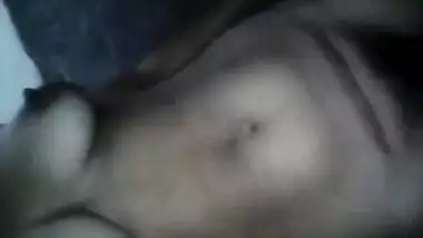 Dirty Indian slut holds camera in hand and pinches her naked nipple