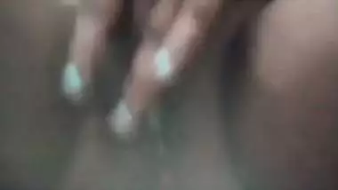 Village girl strips clothes and fingers her pussy heavily